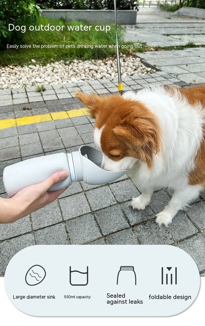 Foldable Silicone Water Bottle for Pets – Large Capacity - Kids water bottleswater bottle Water bottle  Foldable Silicone Water Bottle for Pets – Large Capacity