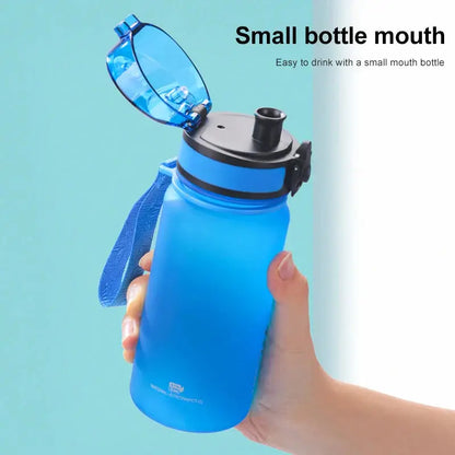 350ML Sport Water Bottle With Time Marker Girl Kids Portable