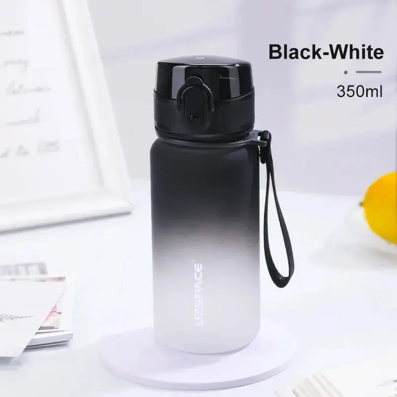 350ML Sport Water Bottle With Time Marker Girl Kids Portable Leakproof Eco-friendly No Smell Tritan Plastic Drinkware