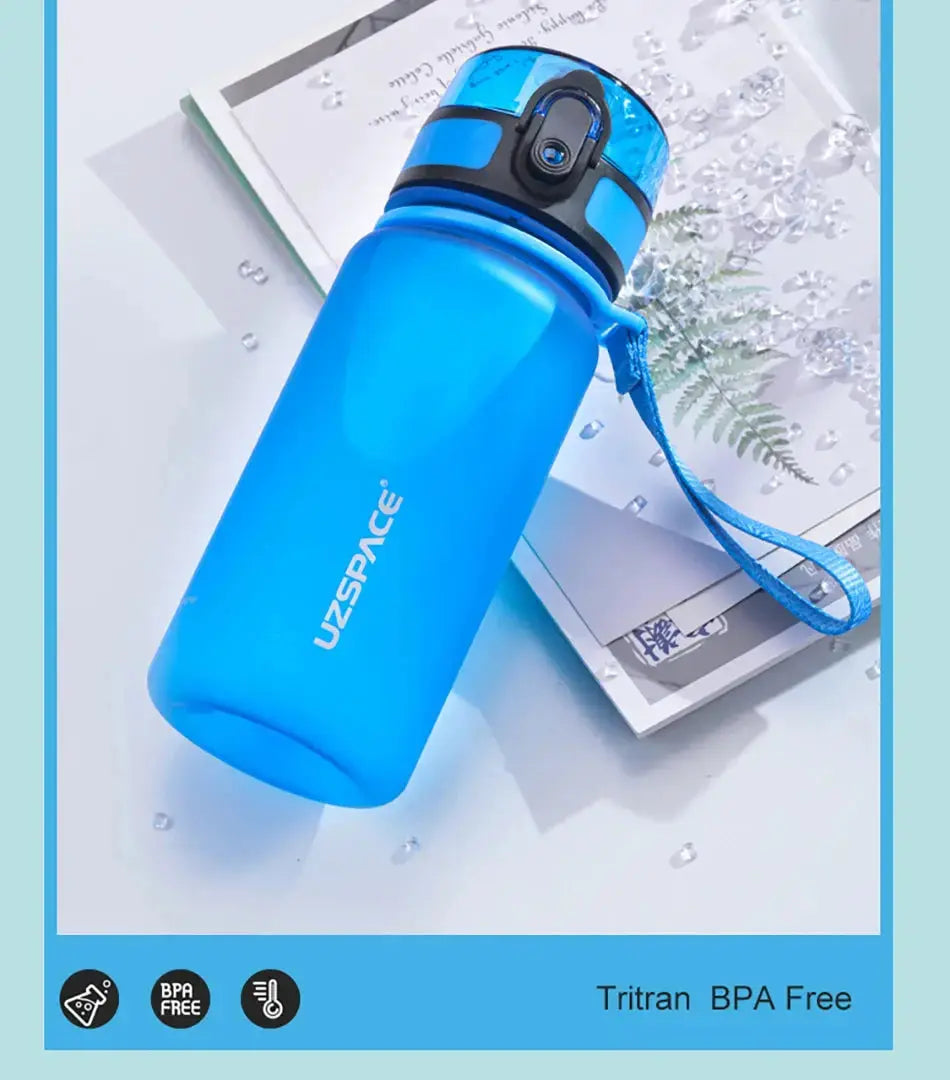 350ML Sport Water Bottle With Time Marker Girl Kids Portable Leakproof Eco-friendly No Smell Tritan Plastic Drinkware