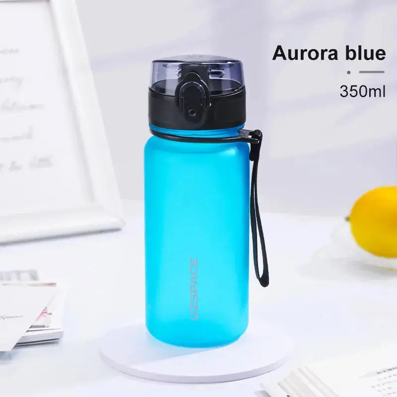 350ML Sport Water Bottle With Time Marker Girl Kids Portable Leakproof Eco-friendly No Smell Tritan Plastic Drinkware