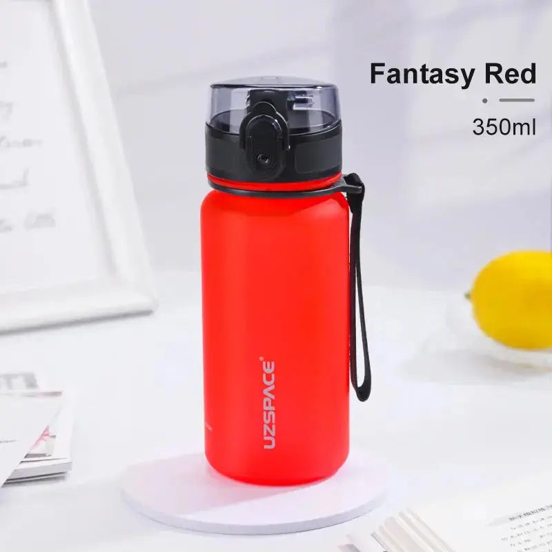 350ML Sport Water Bottle With Time Marker Girl Kids Portable Leakproof Eco-friendly No Smell Tritan Plastic Drinkware