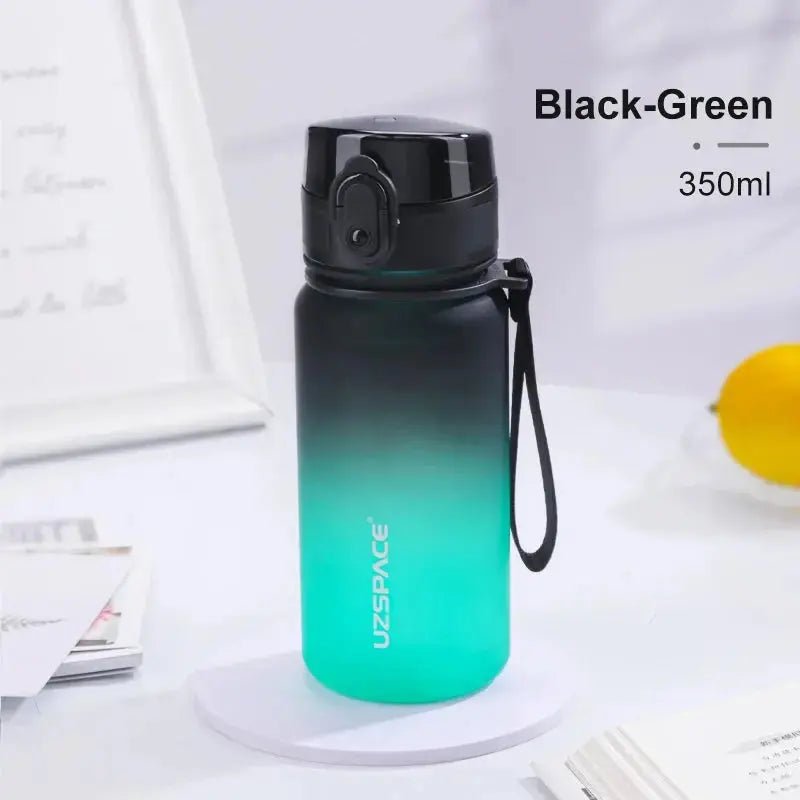 350ML Sport Water Bottle With Time Marker Girl Kids Portable Leakproof Eco-friendly No Smell Tritan Plastic Drinkware