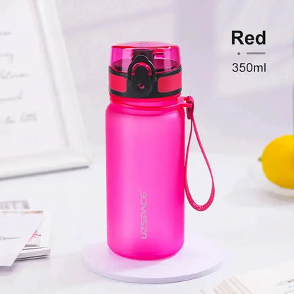 350ML Sport Water Bottle With Time Marker Girl Kids Portable Leakproof Eco-friendly No Smell Tritan Plastic Drinkware