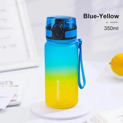 350ML Sport Water Bottle With Time Marker Girl Kids Portable Leakproof Eco-friendly No Smell Tritan Plastic Drinkware