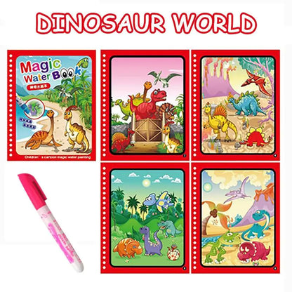 Magic Book Kids water bottles 9.00 Kids water bottles Dinosaur-World kids Magic book