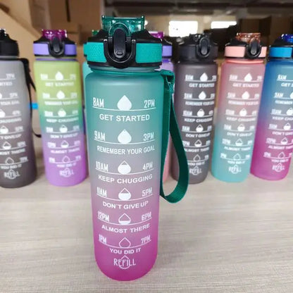 1 Liter Water Bottle Motivational Sport Water Bottle Leakproof - Kids water bottles 