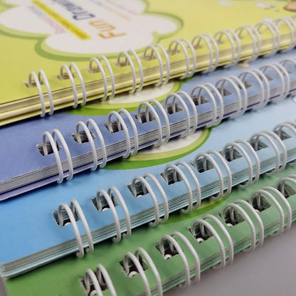 Magic Practice Book Set with Wiping Pen and Sticker Copybook for Children Kids water bottles  Kids water bottles