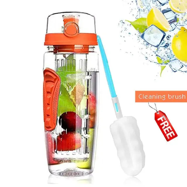 32 OZ Fruit Infuser Water Bottle - Kids water bottles 