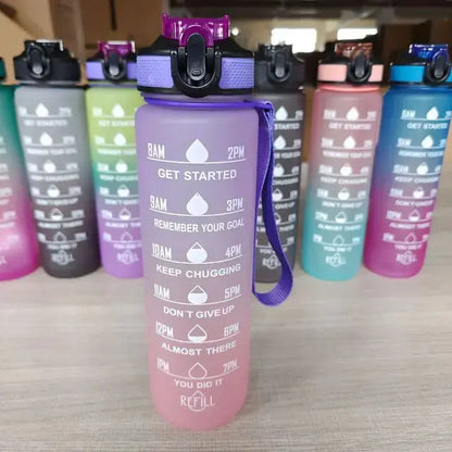 1 Liter Water Bottle Motivational Sport Water Bottle Leakproof - Kids water bottles 