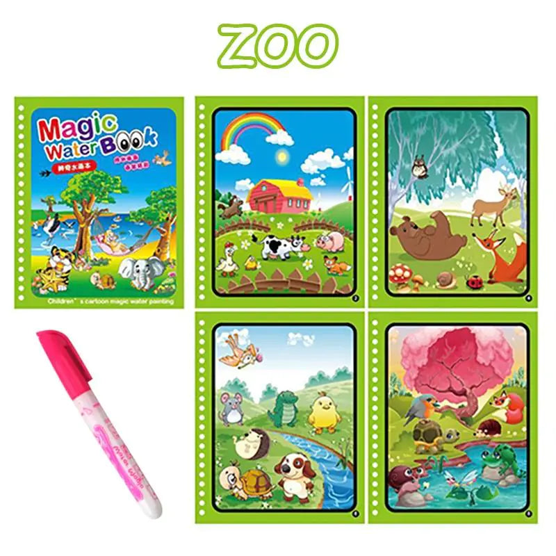 Magic Book Kids water bottles 9.00 Kids water bottles Zoo kids Magic book