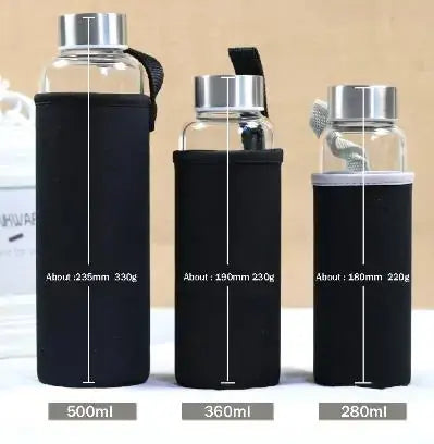 Glass Sport Water Bottle - Kids water bottles 