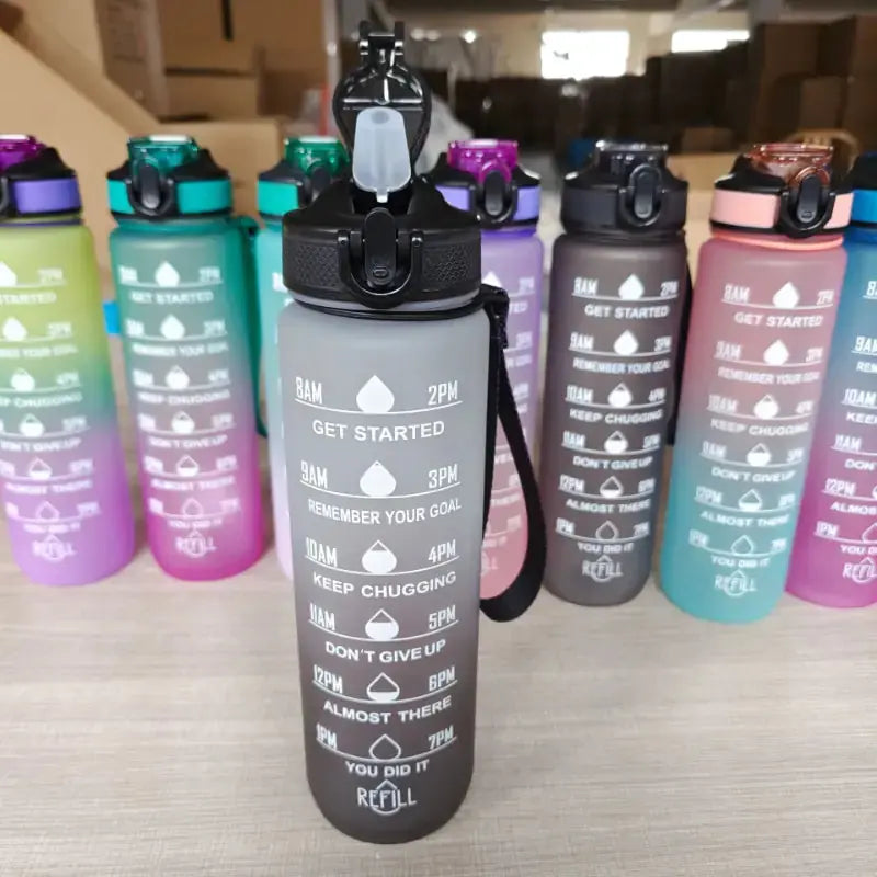 1 Liter Water Bottle Motivational Sport Water Bottle Leakproof - Kids water bottles 