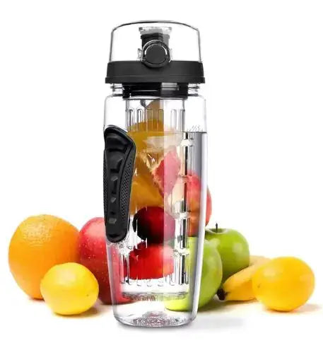 BPA-Free 1000ml Plastic Sport Fruit Infuser Water Bottle - Kids water bottles 