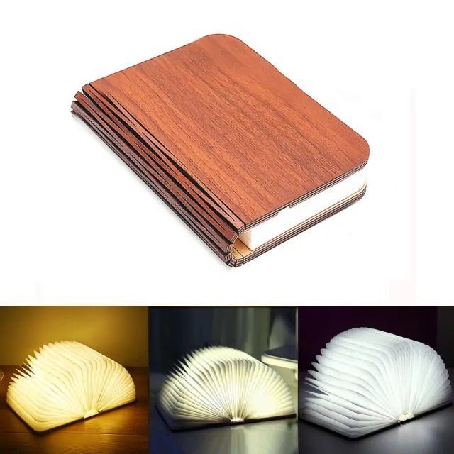 3 Colors LED Book Lamp Kids water bottles 27.00 Kids water bottles Walnut-Medium-14-x-11.5x-2.5-CM kids Magic book