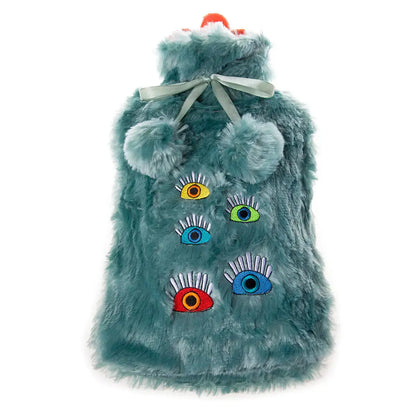 Biggdesign My Eyes On You Turquoise Hot Water Bottle - Kids water bottles 