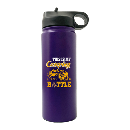 This Is My Camping 20oz Insulated Stainless Steel Vacuum Sport Water Bottle Kids water bottles 68.58 Kids water bottles Purple