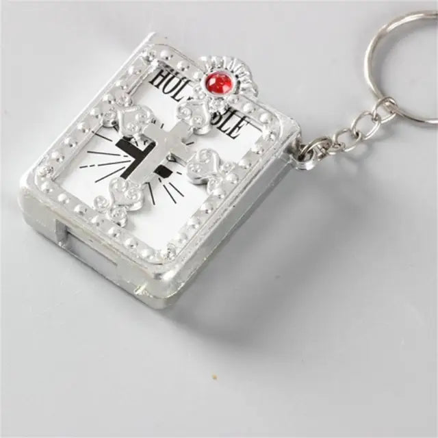 Mini Bible Keychain Book Pendant Kids water bottles 8.00 Kids water bottles Silver-Red kids Magic book