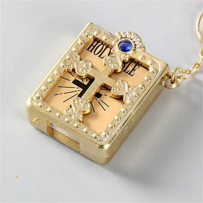 Mini Bible Keychain Book Pendant Kids water bottles 8.00 Kids water bottles Gold-Blue kids Magic book