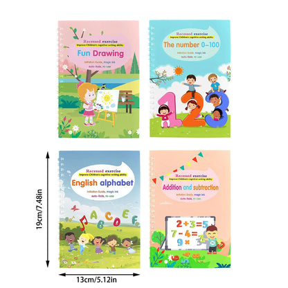 Children's Handwriting Tracing Book Set with Magic Practice Copybook and Pen Kids water bottles  Kids water bottles