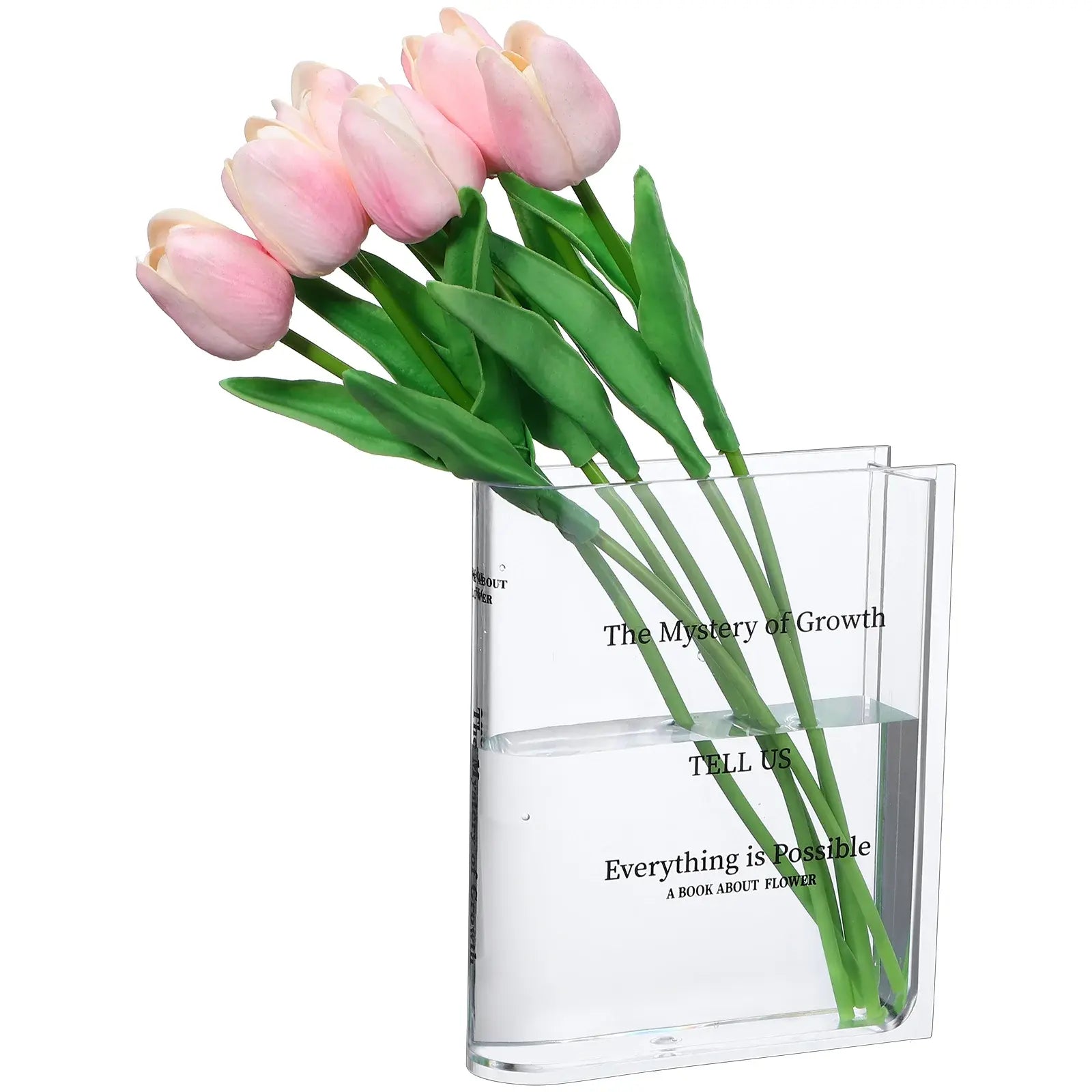 Transparent Book Vase Kids water bottles  Kids water bottles  kids Magic book