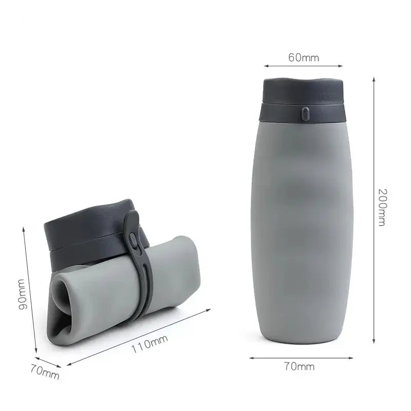 600ml Foldable Water Bottles Soft Flask Sports Drinking Water - Kids water bottles