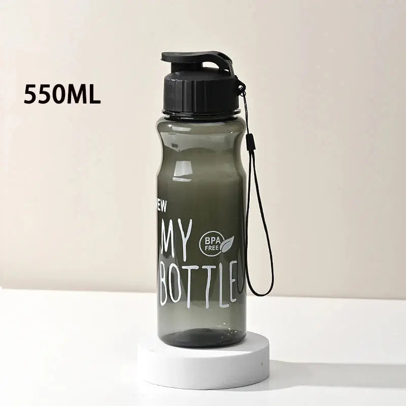 Transparent Water Bottle Drinking 550ML Water Bottle For School Gym Travel - Kids water bottleswater bottle   Transparent Water Bottle Drinking 550ML Water Bottle For School Gym Travel