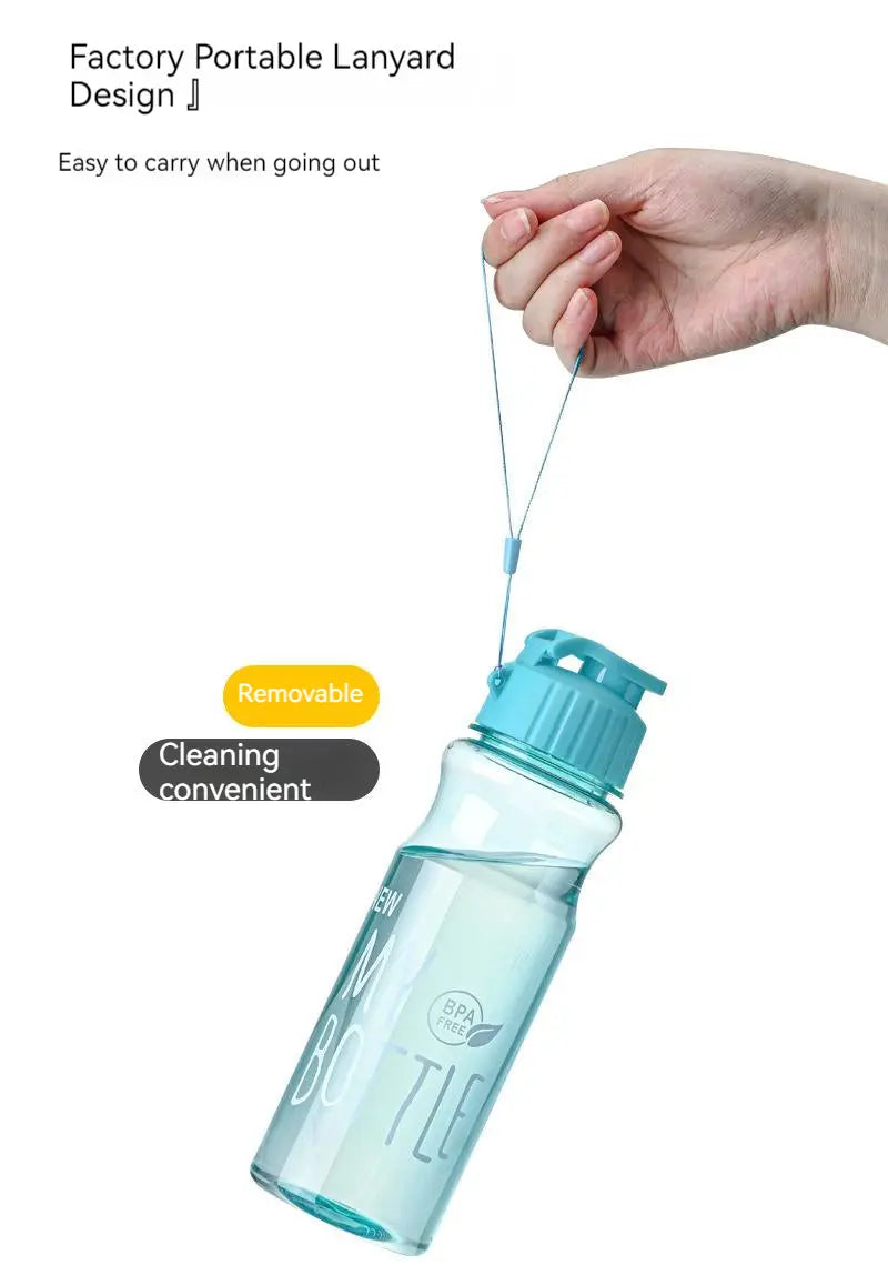 Transparent Water Bottle Drinking 550ML Water Bottle For School Gym Travel - Kids water bottleswater bottle   Transparent Water Bottle Drinking 550ML Water Bottle For School Gym Travel