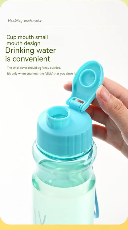 Transparent Water Bottle Drinking 550ML Water Bottle For School Gym Travel - Kids water bottleswater bottle   Transparent Water Bottle Drinking 550ML Water Bottle For School Gym Travel