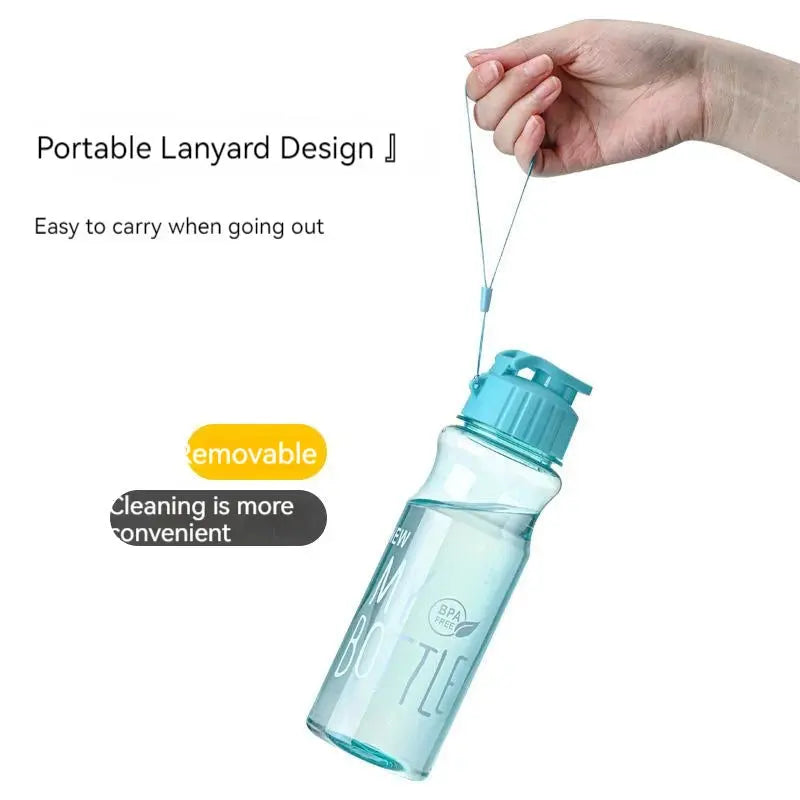 Transparent Water Bottle Drinking 550ML Water Bottle For School Gym Travel - Kids water bottleswater bottle   Transparent Water Bottle Drinking 550ML Water Bottle For School Gym Travel