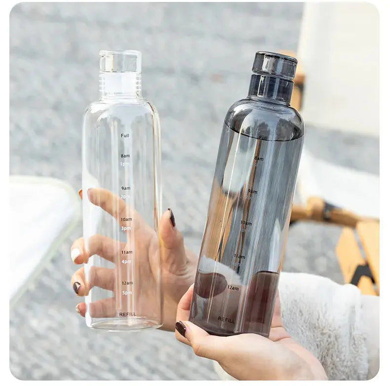 500ml Plastic Water Bottle with Time Marker Creative Large Capacit - Kids water bottleswater bottle   500ml Plastic Water Bottle with Time Marker Creative Large Capacit