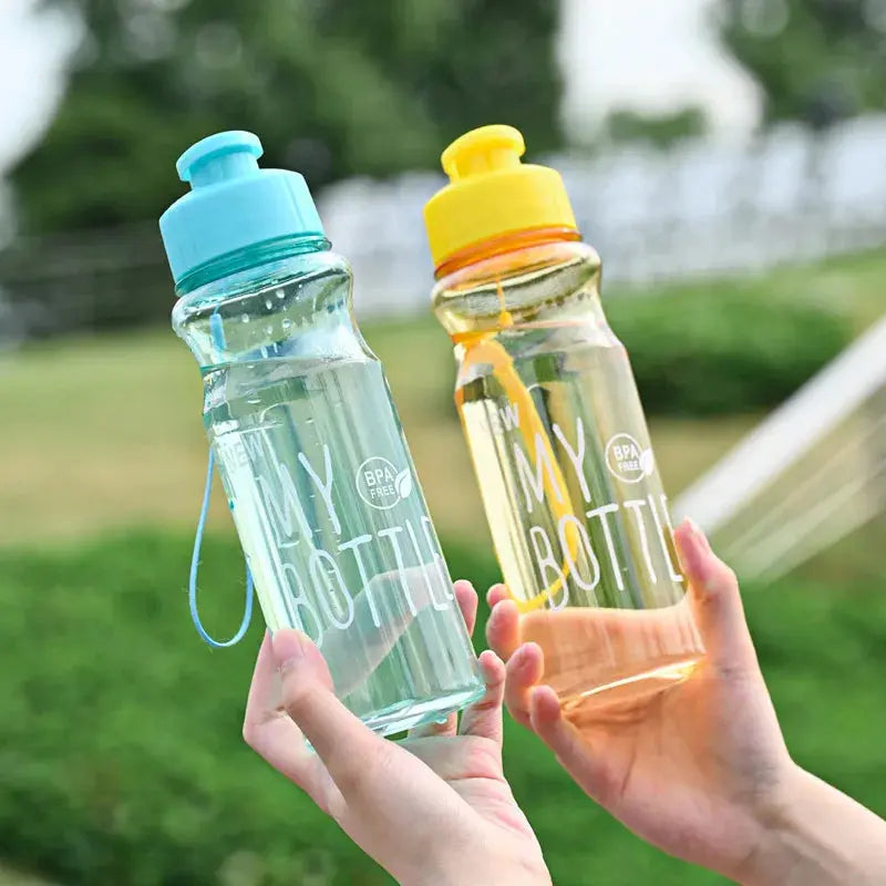 Transparent Water Bottle Drinking 550ML Water Bottle For School Gym Travel - Kids water bottleswater bottle   Transparent Water Bottle Drinking 550ML Water Bottle For School Gym Travel