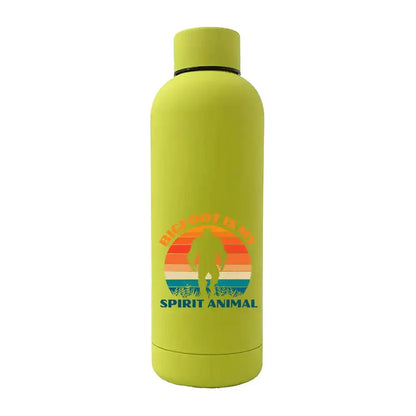 Bigfoot Is My Spirit Animal 17oz Stainless Rubberized Water Bottle - Kids water bottles 