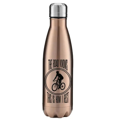 The Road Knows This Is How I Rest 17oz Stainless Water Bottle Kids water bottles 57.65 Kids water bottles Rose-Gold-17oz