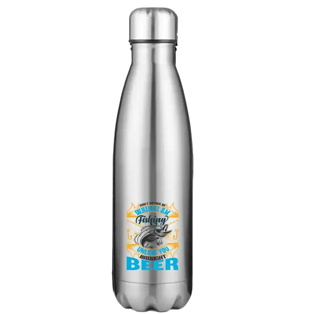 Don't Bother Me While I'm Fishing 17oz Stainless Water Bottle - Kids water bottles 