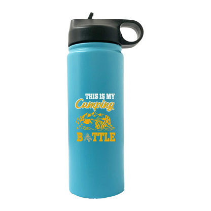 This Is My Camping 20oz Insulated Stainless Steel Vacuum Sport Water Bottle Kids water bottles 68.58 Kids water bottles Aqua