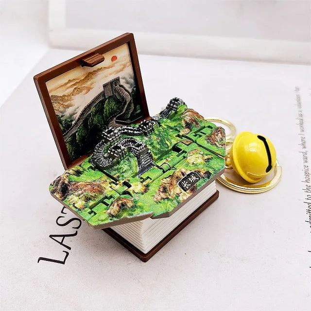 3D Pop-up Fantasy Book Keychain Kids water bottles 8.00 Kids water bottles Great-Wall-Brown