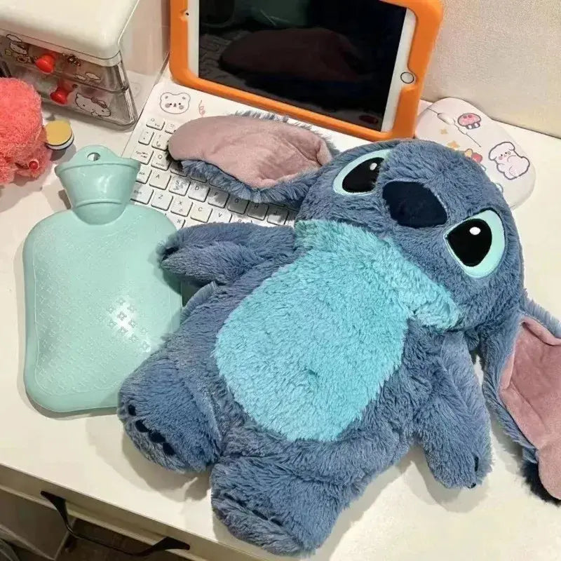 Stitch Winter Plush Hot Water Bottle - Kids water bottles 