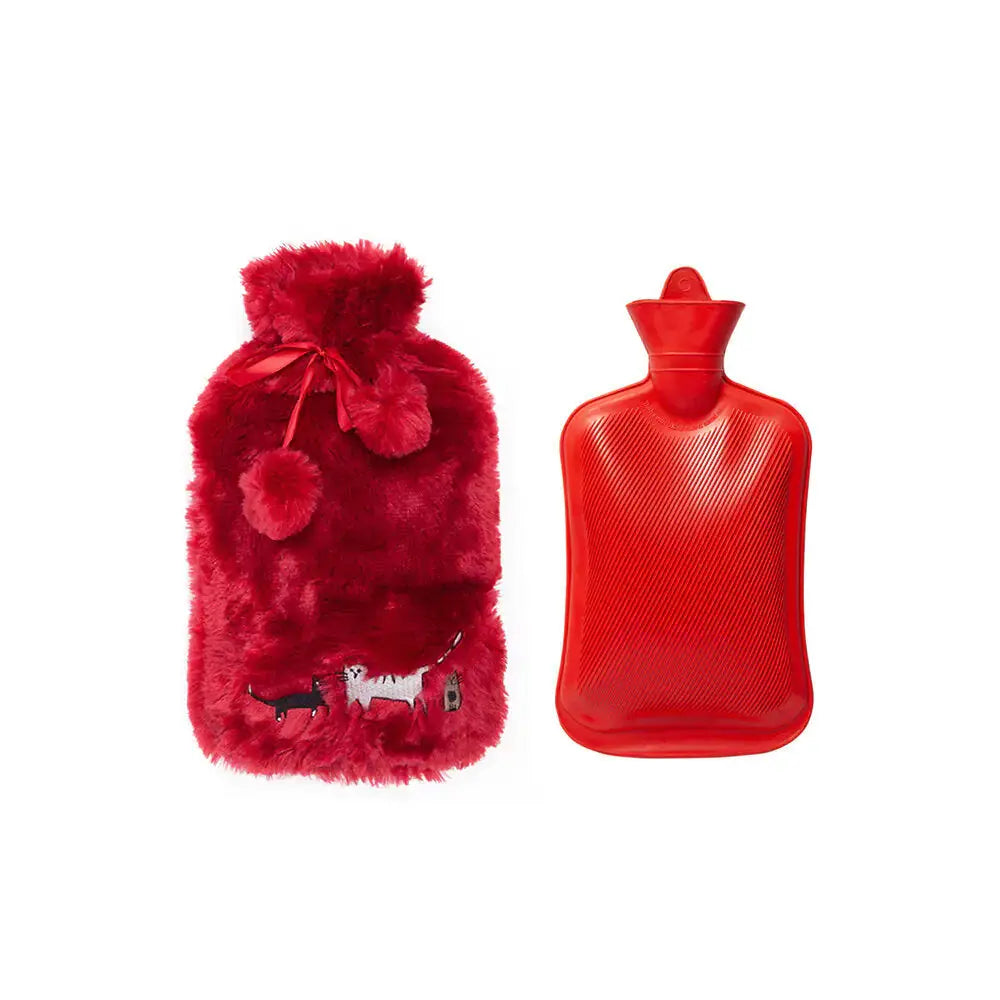 Biggdesign Cats Red Wine Hot Water Bottle - Kids water bottles 