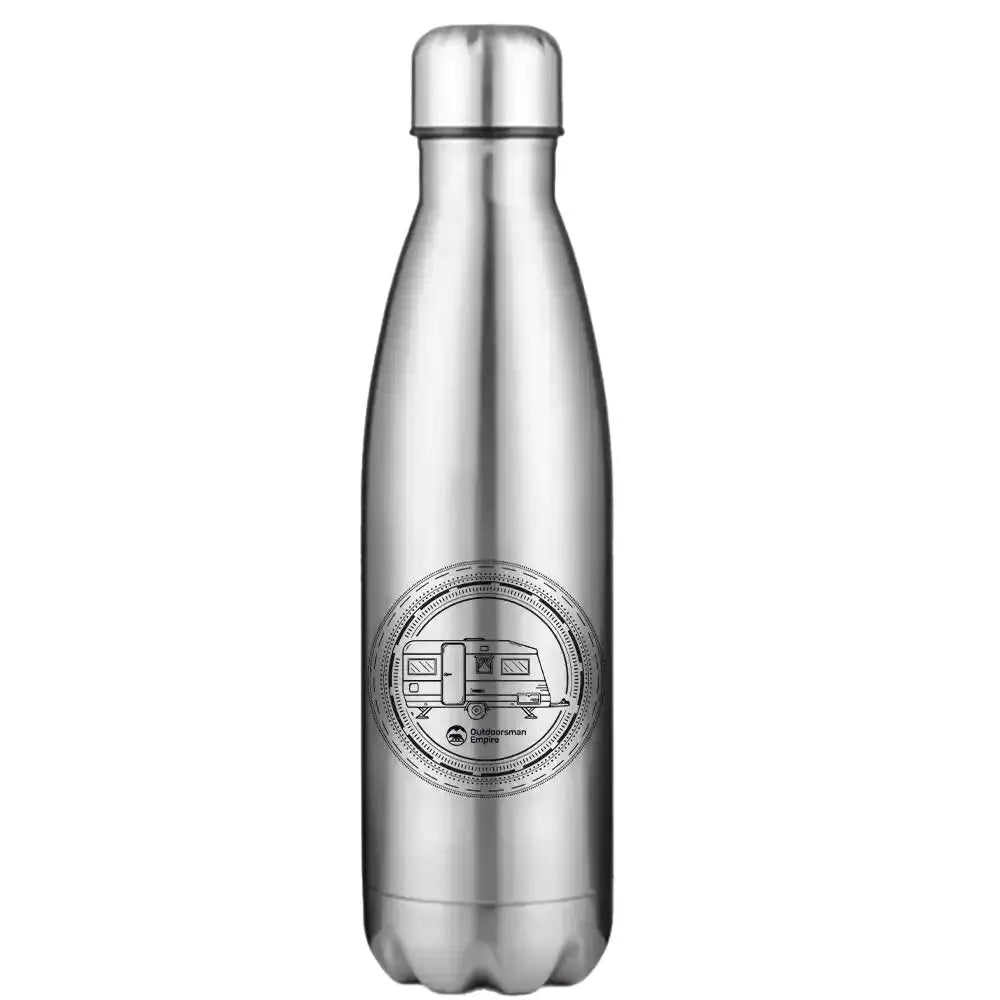 Camping Kaleidoscope 17oz Stainless Water Bottle Kids water bottles 57.65 Kids water bottles Silver-17oz