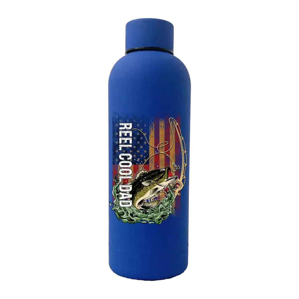 Reel Cool Dad 17oz Stainless Rubberized Water Bottle - Kids water bottles 