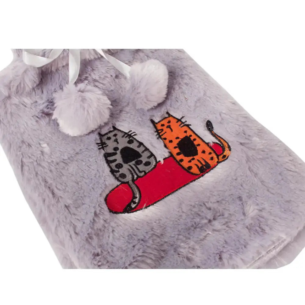 Biggdesign Cats Gray Hot Water Bottle - Kids water bottles 