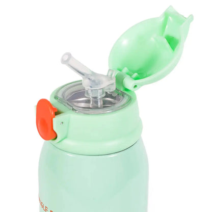 MILK&MOO Steel Kids Water Bottle with Bag Jungle Friends 550ml / 18.5 oz - Kids water bottles 