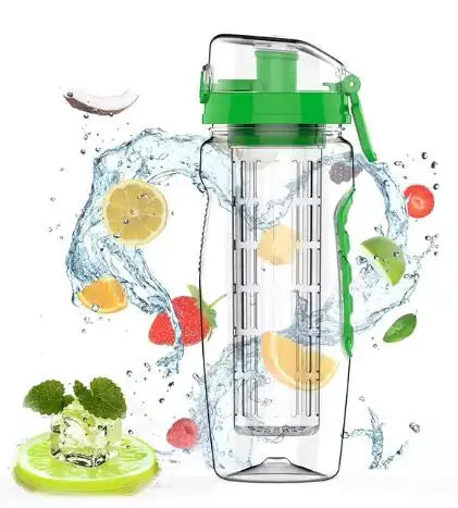 BPA-Free 1000ml Plastic Sport Fruit Infuser Water Bottle - Kids water bottles 