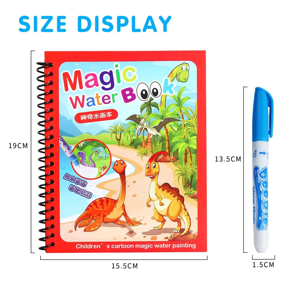 Magic Water Drawing Coloring  Book Kids water bottles  Kids water bottles