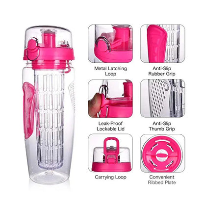 32 OZ Fruit Infuser Water Bottle - Kids water bottles 