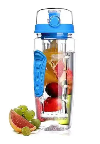 BPA-Free 1000ml Plastic Sport Fruit Infuser Water Bottle - Kids water bottles 