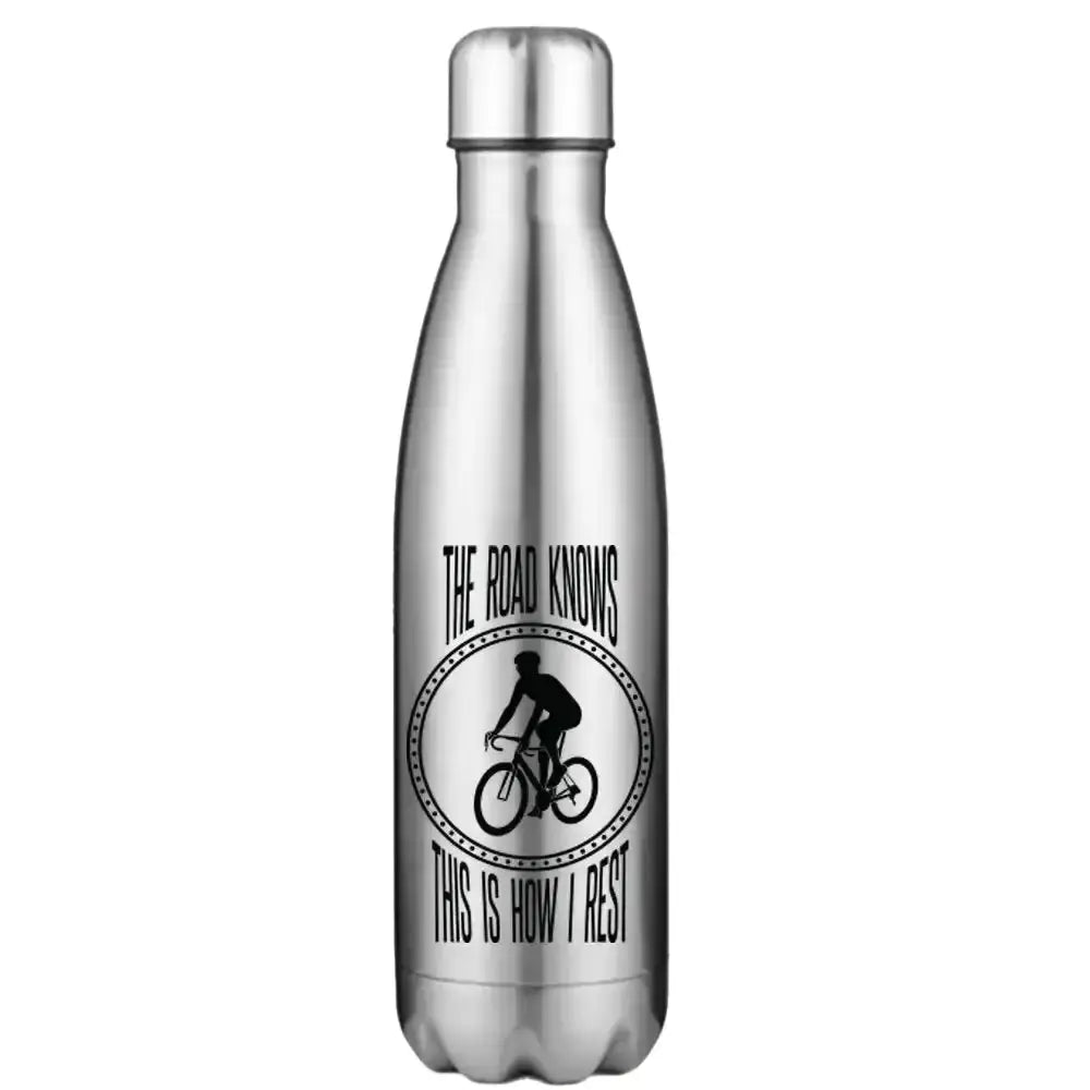 The Road Knows This Is How I Rest 17oz Stainless Water Bottle Kids water bottles 57.65 Kids water bottles Silver-17oz