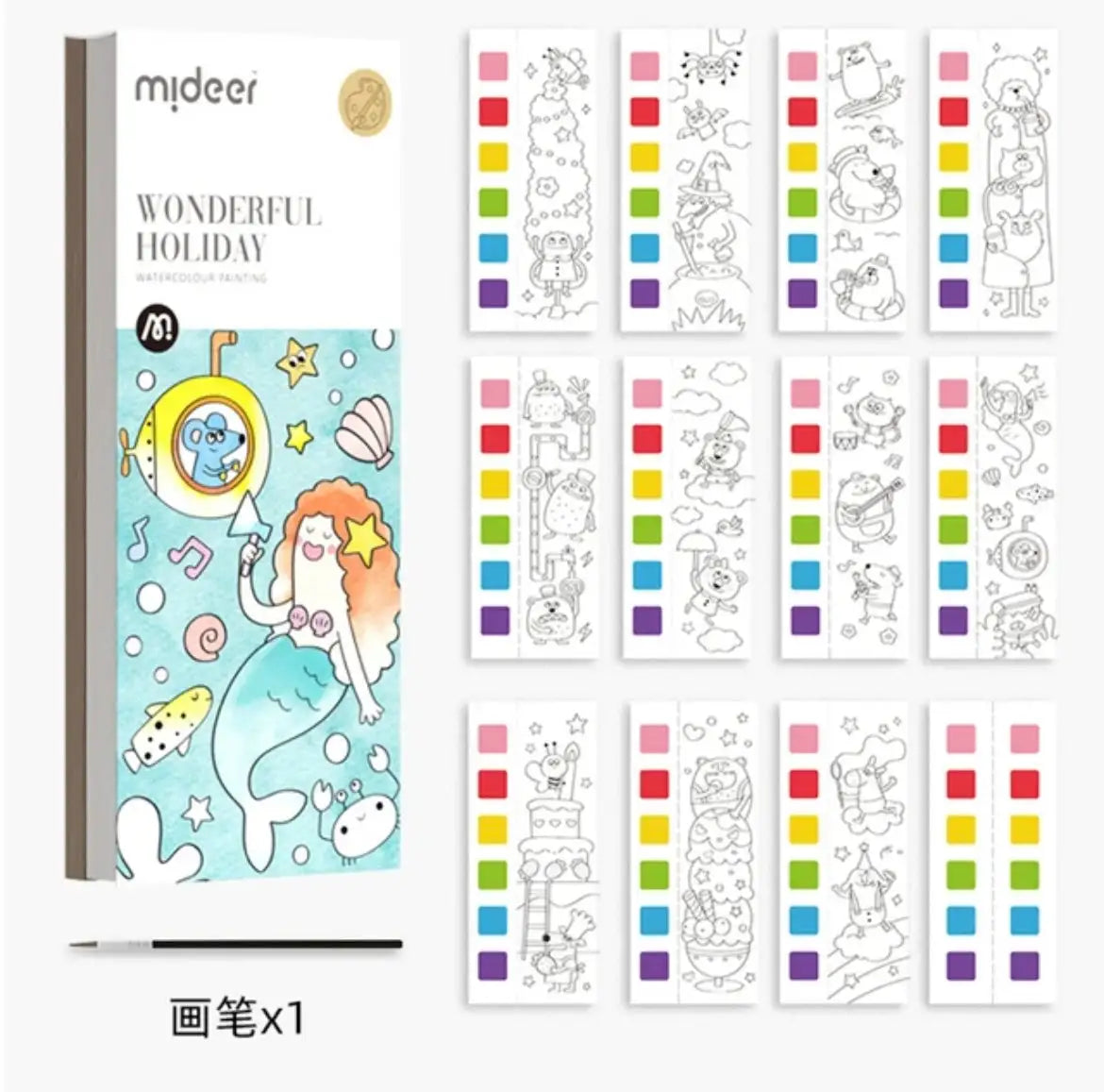 Childrens Colouring Books Kids water bottles 14.00 Kids water bottles Wonderfull-Holiday kids Magic book