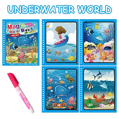 Magic Book Kids water bottles 9.00 Kids water bottles Under-the-Sea kids Magic book